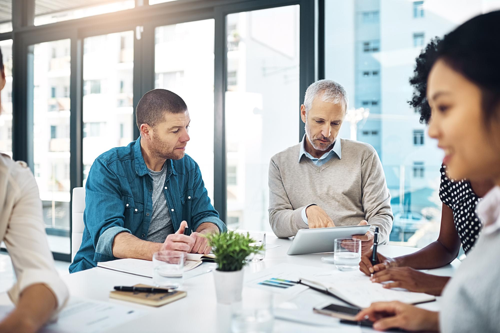Tax planning session with consultant